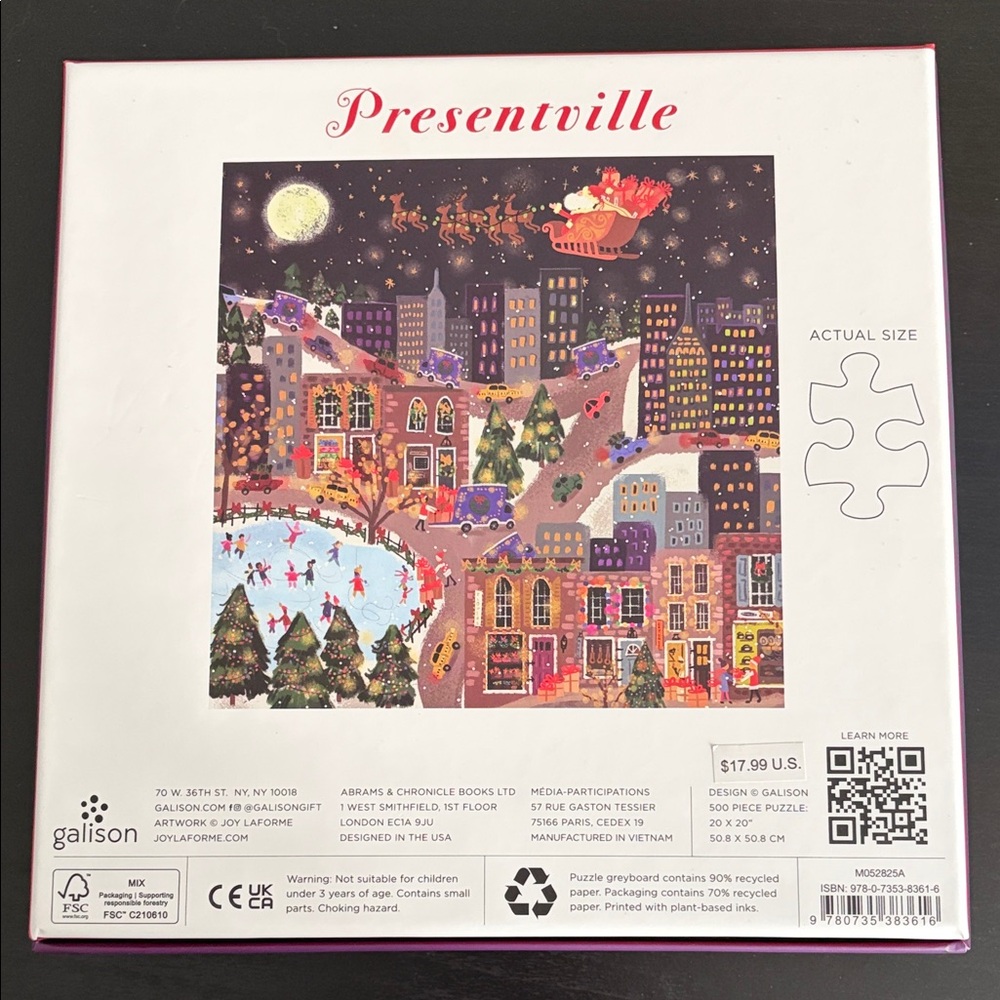 Galison Presentville Foil 500-Piece Puzzle - Multicolor - Picture 3 of 5